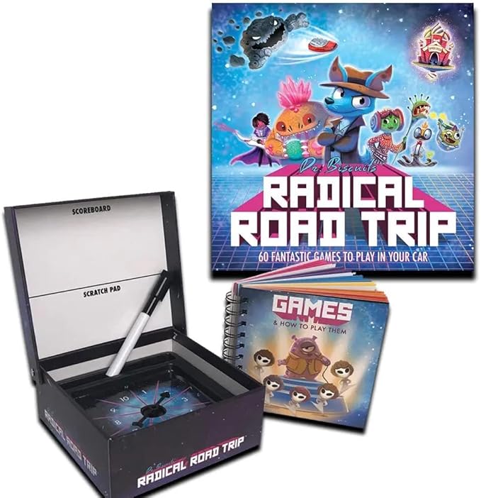 Barry & Jason Games & Entertainment | Dr. Biscuits' Radical Road Trip | 60 Fun Activities for Kids to Play in The Car | Family-Friendly & Entertaining for Long Drives | 2019 Game of The Year Finalist