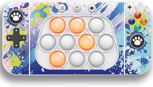 Fast Push Handheld Game, Pop Light Up Game Toys Upgraded Version 2, Lightly Push to Turn Off The Lit Bubbles.Fidget Sensory Toys for 6 7 8 9 Year Old Kids Boys & Girls & Teens Birthday Gifts
