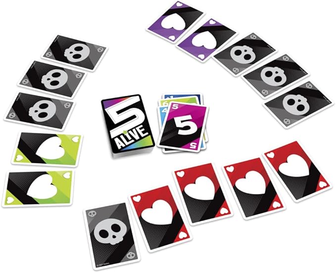 Hasbro Gaming 5 Alive Fast Speed Card Game for Kids and Families, Family Games, Fast Card Games for 2-6 Players