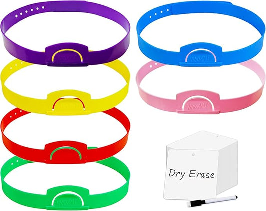 6 Pcs Guess Who Game Headbands, with 100 Dry Erase Cards, Headbands Board Games for Family Game Night, Party Activities for Adults and Kids