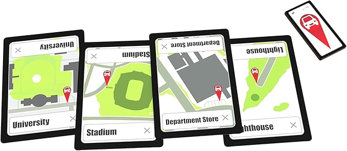 Where's My Ride? - Cooperative Deduction Game of Confusion & Emojis! Party Game, Ages 13+, 2-7 Players, 10-15 Min