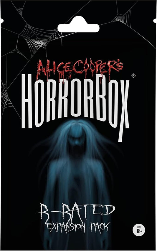 FITZ Alice Cooper's HorrorBox: R-Rated Expansion Pack - Fitz-Games, 40-Cards, A Haunted Party-Game-Card-Game of Spooky Questions Answers & Dares, for 4-10 Thrill Seekers Ages 18+