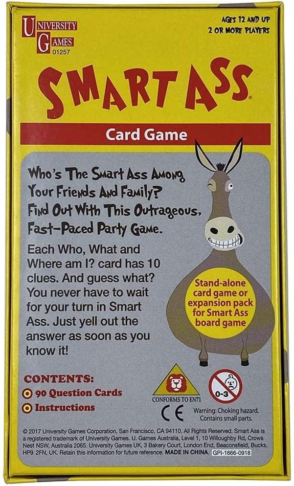 Smart Ass BOX-01257 Mini Travel Game