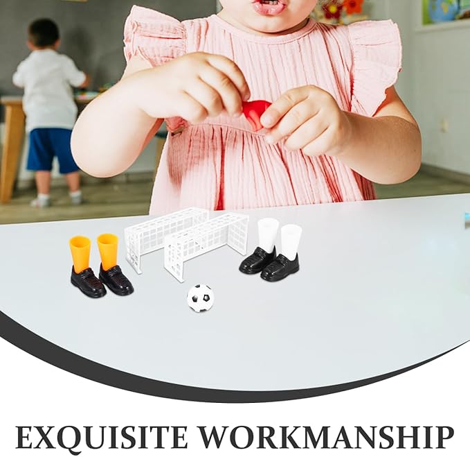 jojofuny 3 Sets Tabletop Soccer Toy Family Finger Soccer Game Table Football Winner Funny Finger Toys Plastic Tabletop Puzzle for Kids Table Football Game