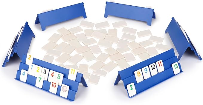 Point Games Rummy Cube 6 Player Edition Set - Classic Family Game, Ages 8+ with More Tiles, Six Racks - Ideal for Kids, Adults & Family Game Night