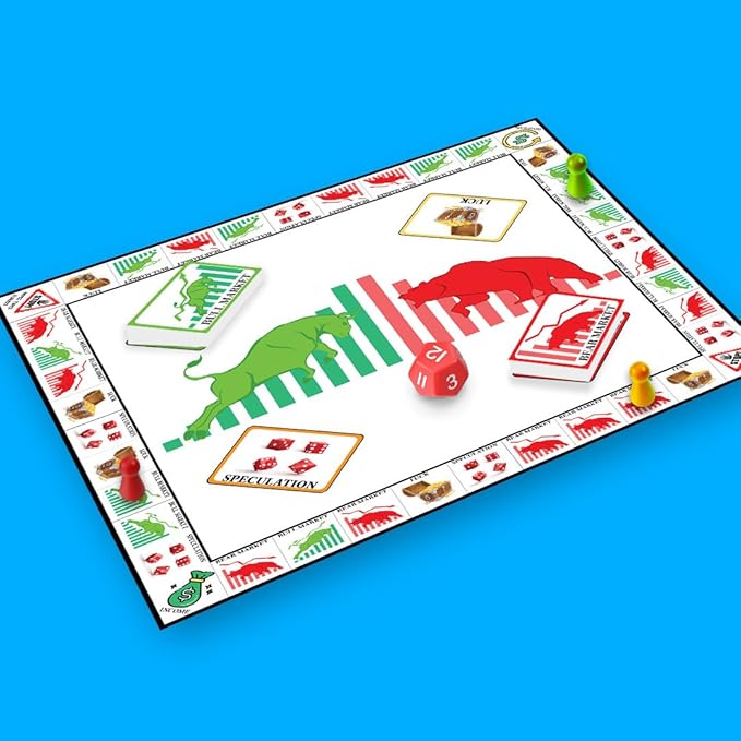 Life Sutra: Bulls & Bears - Easy-to-Play Financial Board Game for Ages 12+ | 2-6 Players | Learn Stocks, Crypto & More | STEM-Approved