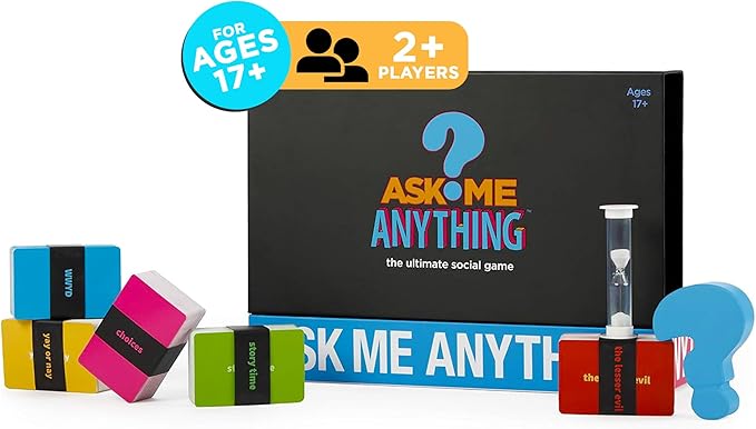 ASKMEANYTHING: Fun Icebreaker Game & Conversation Cards for Couples, Teams, and Friends – Perfect for Therapy Games, Team Building, and Parties