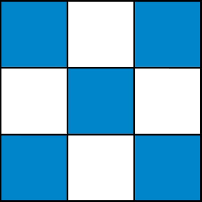 WE Games Mousepad Chess Board 20 in. Blue Color with Classic Design – Premium Tournament Chess Mat, Perfect Travel Chess Board for Adults