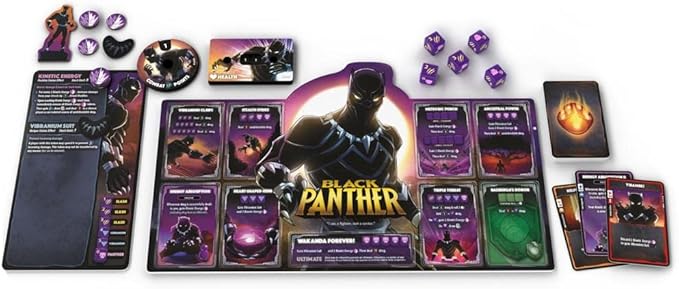 Marvel Dice Throne | 2 Hero Box Featuring Captain Marvel, Black Panther | Standalone Competitive Dice Game | Officially-Licensed Marvel Game | Compatible with The Dice Throne Ecosystem