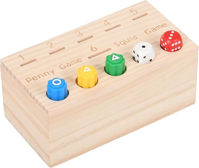 Fun Family or Bar Games, Penny Game for Family Fun Coin Drop, Adult Dice Game, Traditional Korean Game, Stone Toss Coin Toss Dice Game, gonggi Game Toys, Fidget Toys Adults,Board Games