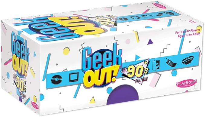 Geek Out! 90's Edition - Fun Trivia Game to Play Against Friends and Family , Who Knows the 90's Era The Best and The Pop Culture
