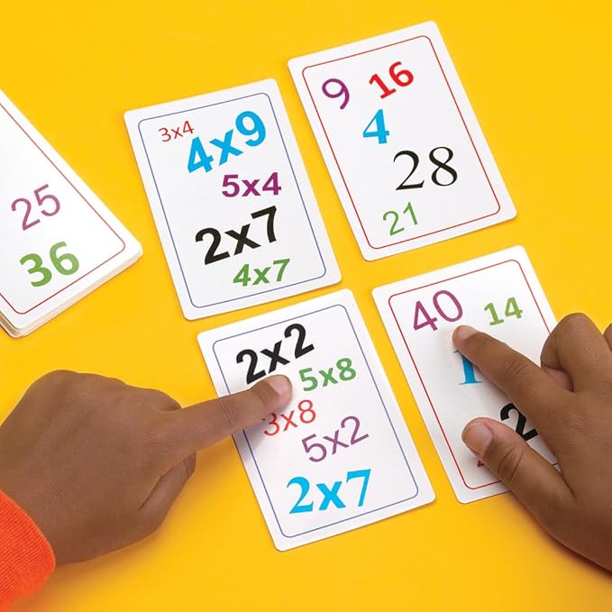 Super Genius Multiplication 1 - Tabletop Card Game, Fun Flash Card Concentration Matching Game for Kids, Ages 8 and up, 1-6 Players, Teacher Approved, Learn Your Times Tables, by Blue Orange Games