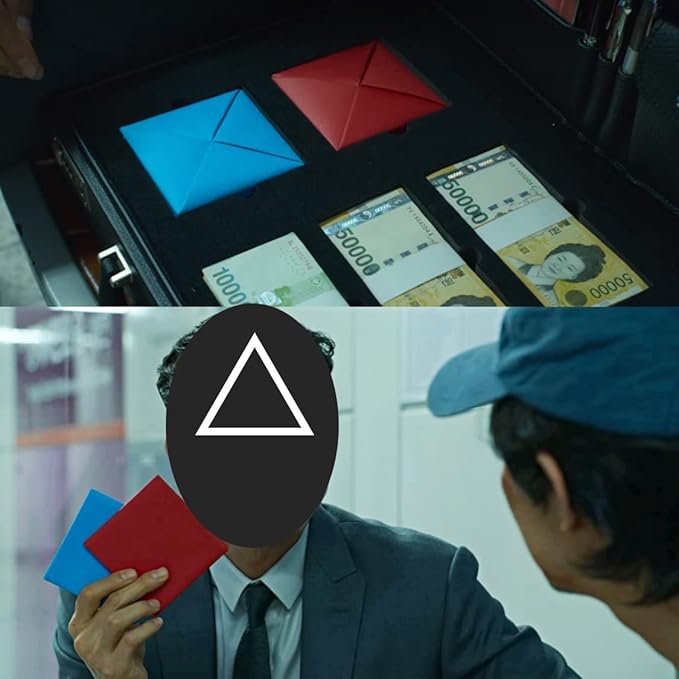 Ddakji(Ttakji) Game 4 Set + Sticker + Invitation Card from The TV Series Korean Traditional Game- Old-Fashioned Game kit