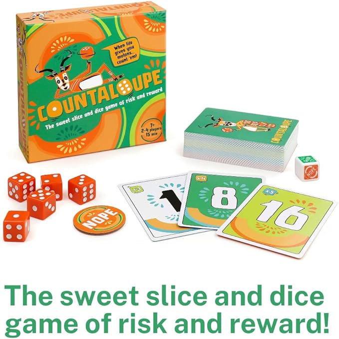 Bananagrams Countaloupe: Slice and Dice STEM Game for Kids Age 7+