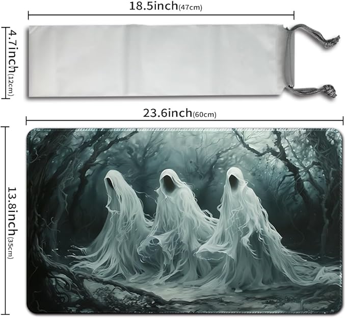 MTG Playmat 23.6x13.8 Inch Board Game Card Game Trading Card Game Mat Mouse Pad TCG Game Mat Stitched Edge Smooth Surface Rubber Base for Board Games,Card Showdown. (Mt121)
