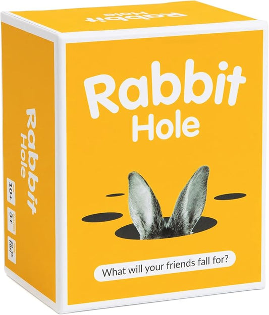 RABBIT HOLE Party Game - The “What Will Your Friends Fall for?” Family Card Game - for Kids, Tweens, Teens, College Students, Adults and Families, at Fun Parties and Board Games Night with Your Group