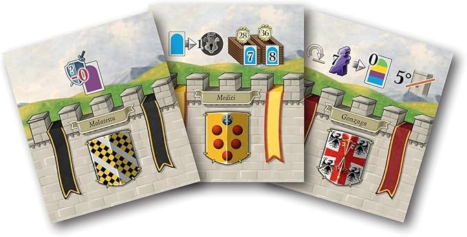 CMON Lorenzo il Magnifico: Houses of Renaissance Expansion | Strategy Board Game for Teens and Adults| Ages 14 and up | 2 to 5 Players | Average Playtime 60 to 120 Minutes | Made by Cranio Creations