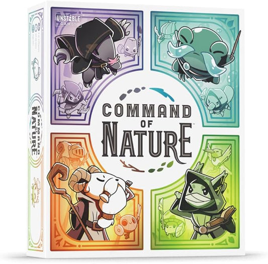 Command of Nature Base Game - from The Creators of Unstable Unicorns - A Competitive Strategic Deck-Building Card Game for Kids, Teens, Adults