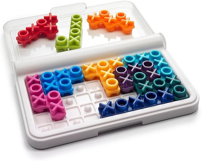 SmartGames IQ XOXO Portable Travel Game Featuring 120 Challenges for Ages 6 - Adult