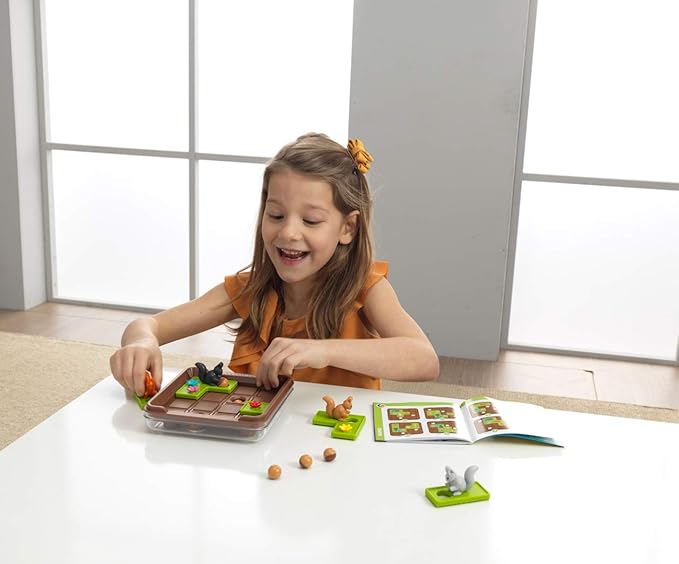 SmartGames Squirrels Go Nuts! Travel Game for Ages 6-Adult