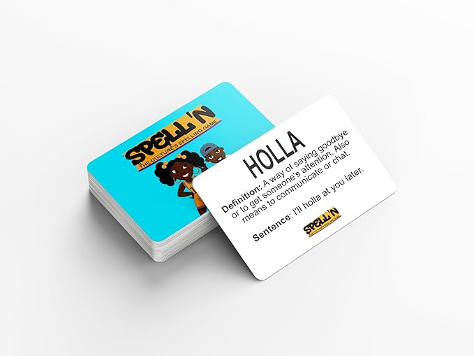 Spell’n Slang Spelling and Trivia Game – Family-Friendly Fun Celebrating Urban Culture and ‘It’s a Black Thing, Trivia Experience for Families Who Love Urban Culture