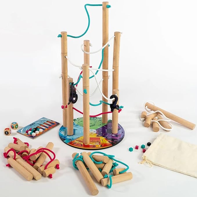 Nekojima - Build The Power Grid but Don't Knock it Down! | Family Game for Kids and Adults for Ages 8 and up | Stacking and Weaving Dexterity Game | 1 to 5+ Players | 15 Minutes