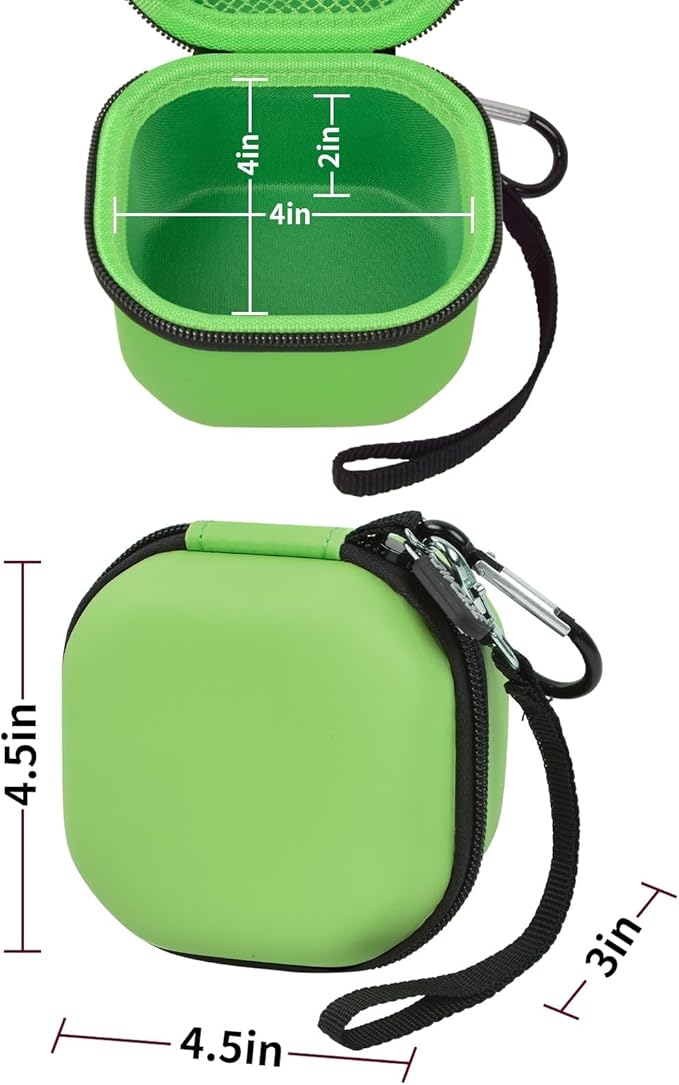 GWCASE Case Compatible with GiiKER Tic Tac Toe Bolt Game 3-in-1 Handheld Puzzle Console, Fidget Toys Board Games Storage Organizer Holder Box -Green(Bag Only)