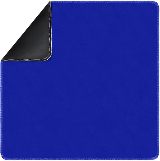 Square Large Tabletop Game Playmat,Used for Playing Poker,Mahjong,Playing Cards,and Role-Playing Games, with Thick Seam Edge,Waterproof,and Anti Slip(100 * 100cm*2mm) Blue