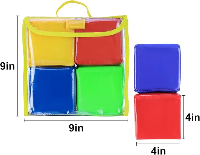 Godery DIY Education Playing Game Dice, Pocket Cubes for Teaching (Set of 4)