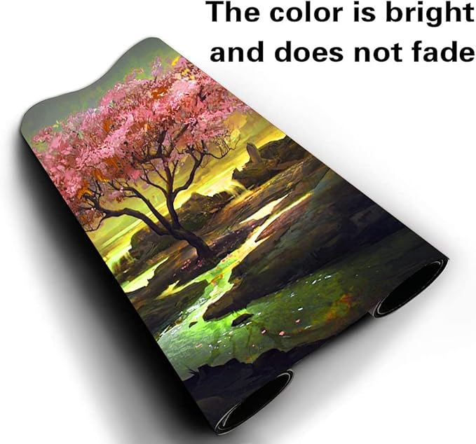 MTG Playmat, Game Play Mat for MTG TCG 24 x 14 inches Trading Card Inked Game Playmats with Storage Bag Smooth Rubber Surface Battle Game