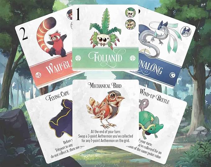Collect | Award-Winning Family Card Game | Strategy Set-Collection | Cooperative or Competitive | 2-4 Players | Magical Animals | Acrylic Standee | SXSW Best Tabletop | 15 Minutes