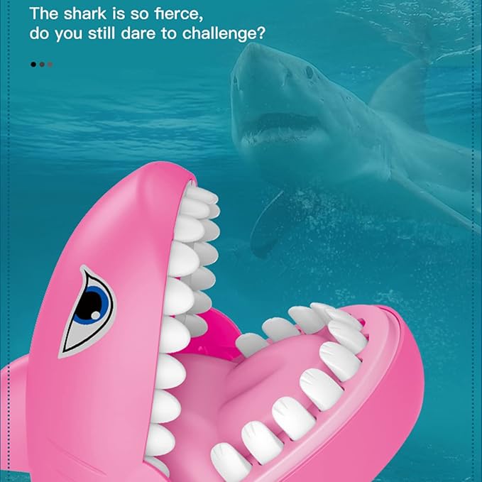 LanMa Shark Dentist Teeth Game for Kids Shark Finger Biting Game Toy, Fun Travel Size Shark Teeth Game