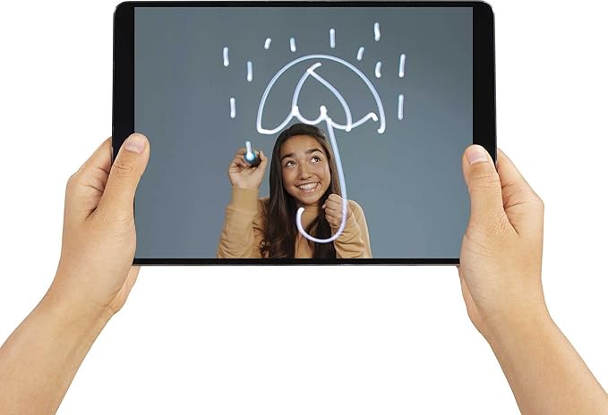 Mattel Games Pictionary Air Kids Vs. Grown-Ups Family Game for Game Night with Light Pen and Clue Cards, Connect to Smart Devices