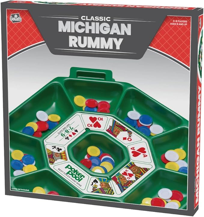 Michigan Rummy - The Perfect Blend of Rummy and Poker for an Entirely New Game Experience (Amazon Exclusive) by Goliath