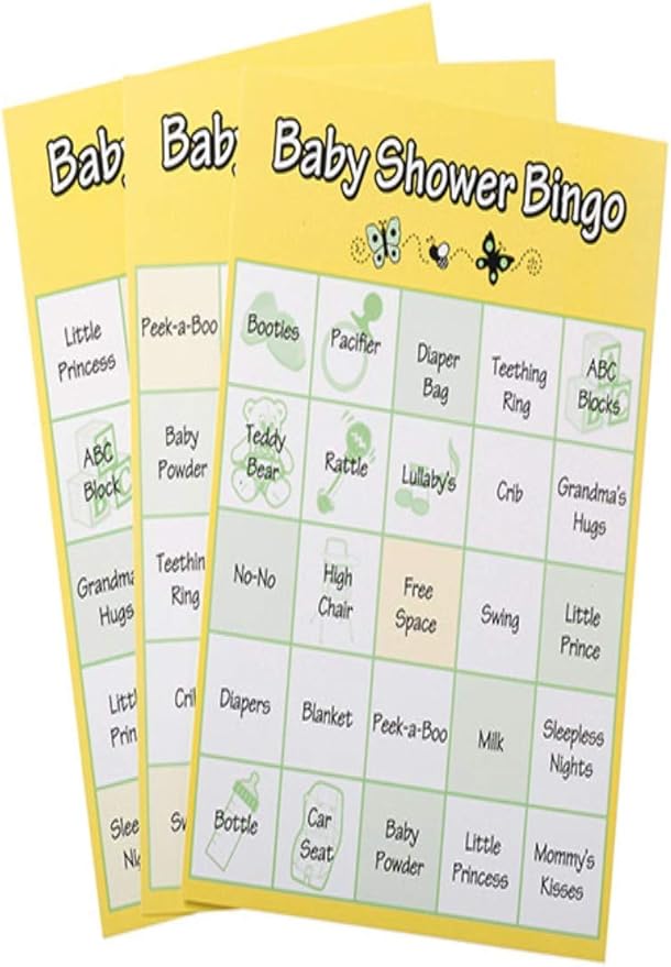 Darice Baby Shower Bingo Game, 24 Pieces