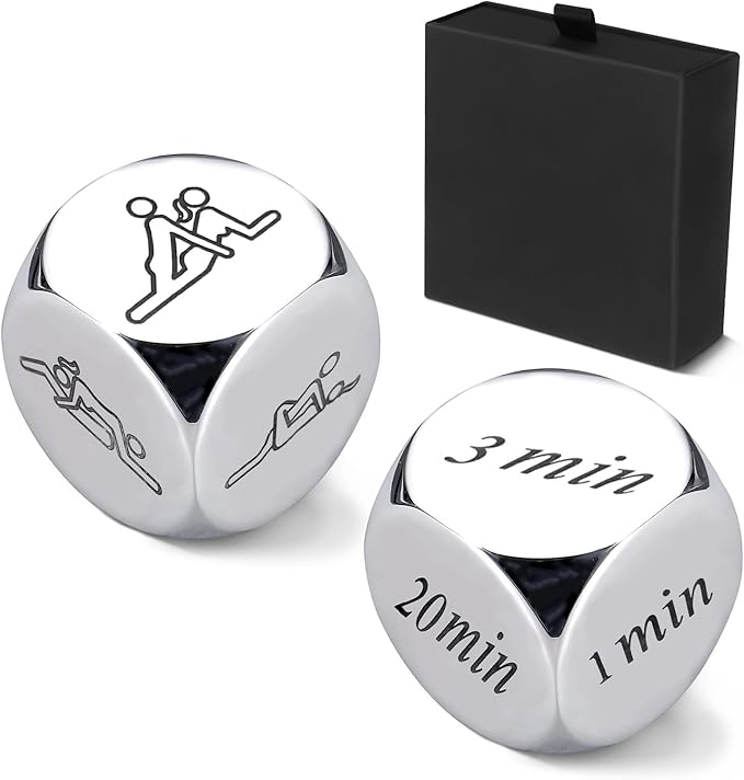 2Pcs Date Night Dice for Couples Graduation Gifts 2025 for Boyfriend Girlfriend Decision for Men Women Funny Couple Dice Games New Year's Gift for Wife Husband Birthday for Her Him