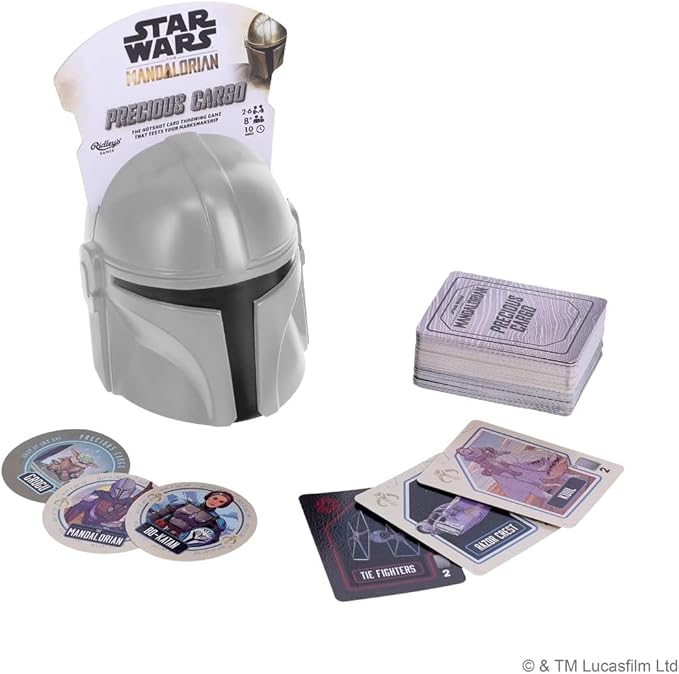 Ridley's Games Star Wars: The Mandalorian, Precious Cargo | The Hotshot Card Throwing Game That Tests Your Marksmanship | Ages 8+ | 2-5 Players