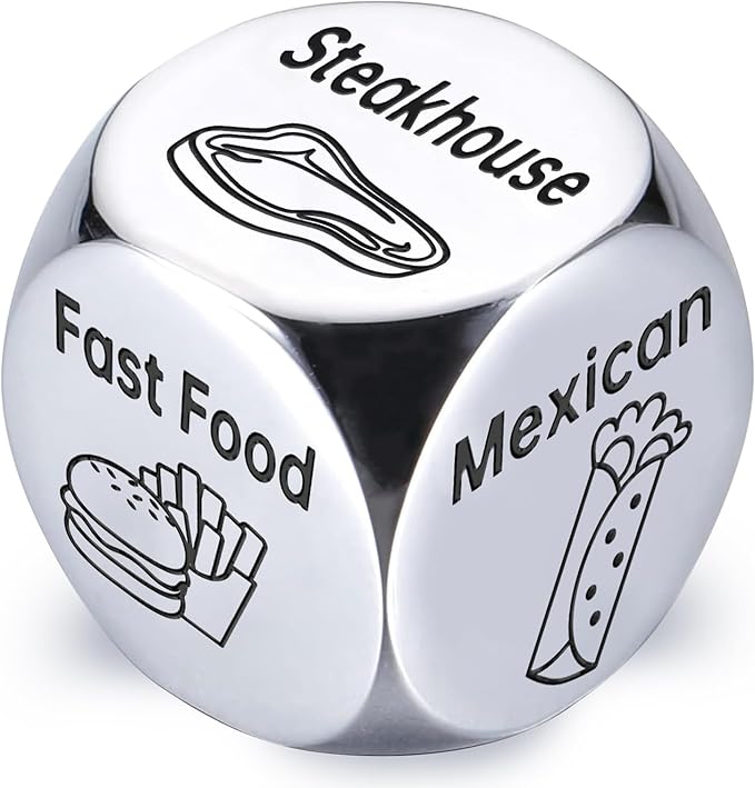 Gifts for Couples Funny Food Decision Dice Games Fathers Day Anniversary Birthday Gifts for Men Women Boyfriend Girlfriend