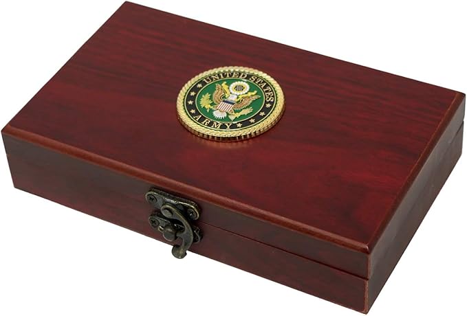 US Army Gift Set | Playing Cards & Dice | Army Rank Insignia Cards | US Army Gifts | Disabled Veteran Owned Business | Army Card & Dice Set