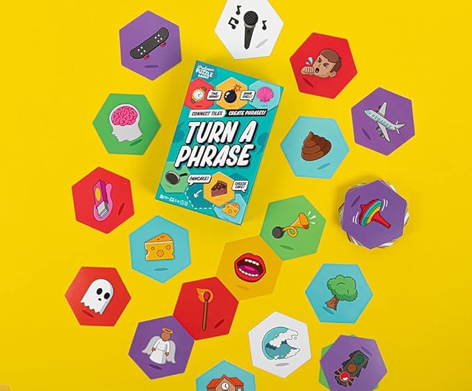 Professor PUZZLE Turn A Phrase - Connect The Tiles in This Fun Game of Words and Phrases!