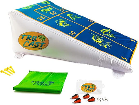 | TruCast Inflatable Outdoor Fishing Game | Practice or Learn to cast in Your Backyard (Game ONLY)