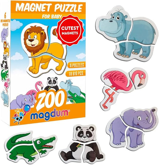 Zoo Magnetic Puzzles for Kids Ages 3-5 - Toddler Puzzle - Travel Toys for Kids Ages 3-5 - Magnetic Travel Games Baby Puzzle Kids Puzzle Toys - Puzzle for Preschooler Magnet Puzzles Games