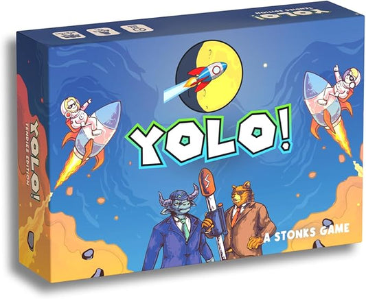 YOLO! A Hilarious Card Game with Meme Stocks, Calls, Puts & Infinite Money – for Adults, Teens, Parties, Fun Gifts, Game Nights (2-5 Players)