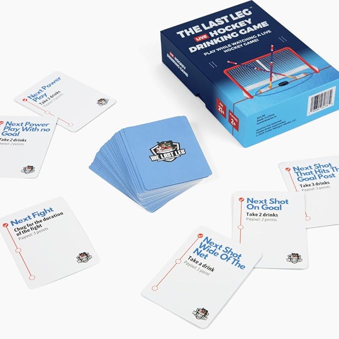 Beer Pressure The Last Leg - Live Hockey Drinking Game. Perfect for Game Days, Tailgates, Parties, and Pre Games.
