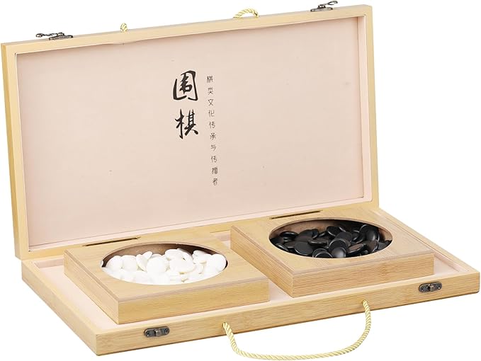 VPH Simulated Jade One Sided Go Set Includes Foldable Board