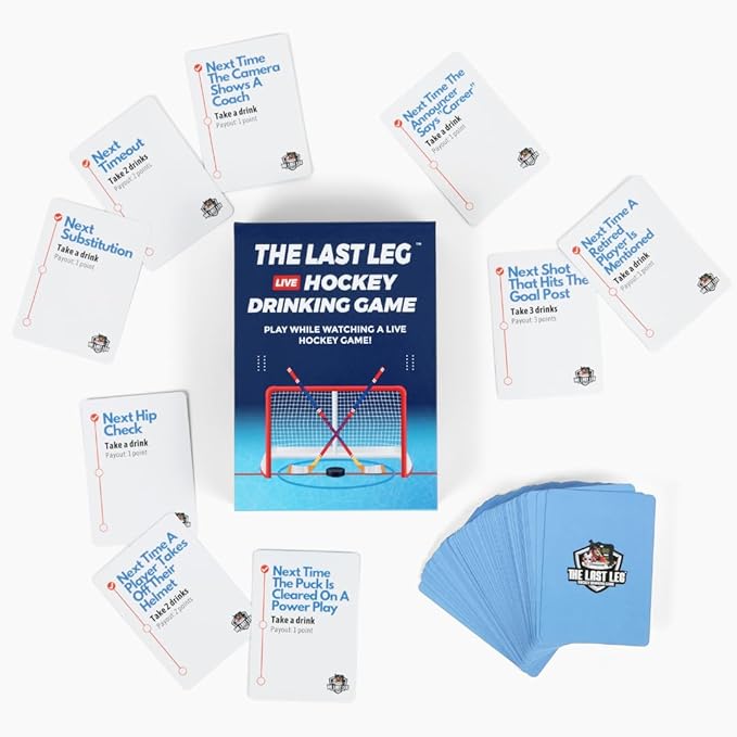 Beer Pressure The Last Leg - Live Hockey Drinking Game. Perfect for Game Days, Tailgates, Parties, and Pre Games.