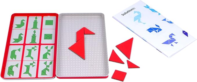 Magnetic Travel Tangram Puzzles Game - Car Games , Airplane Games and Quiet Games