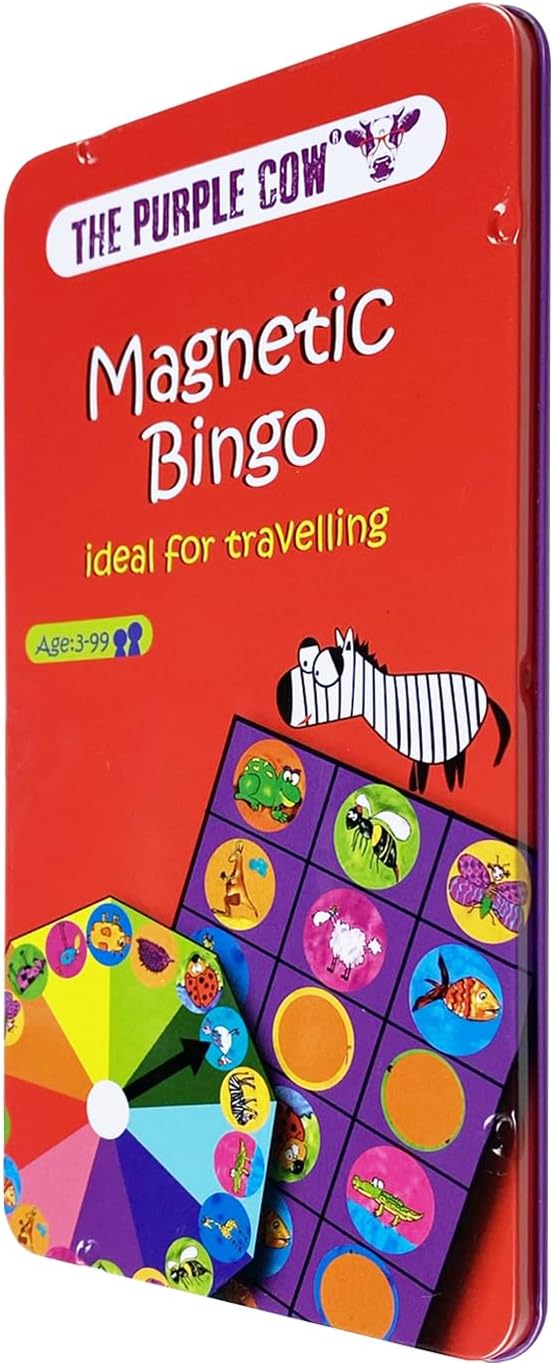 The Purple Cow Animal Bingo Game - Car Games , Airplane Games and Quiet Games