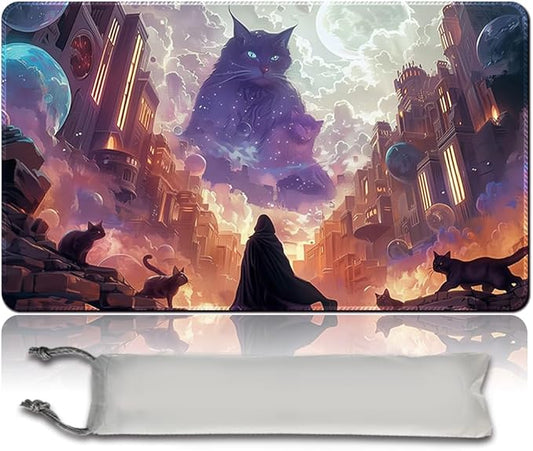 MTG Playmat 23.6x13.8 Inch Board Game Card Game Trading Card Game Mat Mouse Pad TCG Game Mat Stitched Edge Smooth Surface Rubber Base for Board Games,Card Showdown. (MTA83)