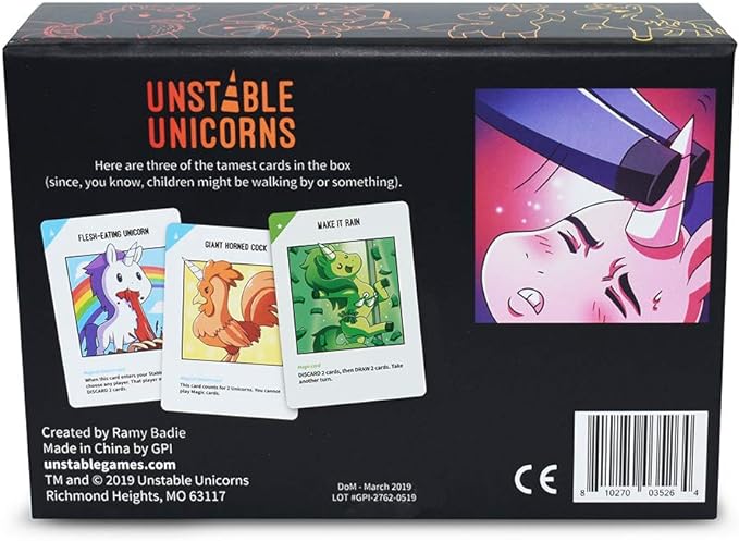 Unstable Unicorns NSFW Card Game - A strategic card game and party game for adults with drinking rules available (for ages 21+)
